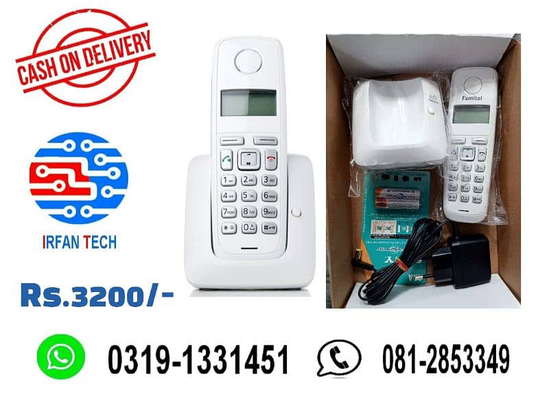 PTCL Landline Digital Cordless/Wireless Telephone with Answer Machine. 9