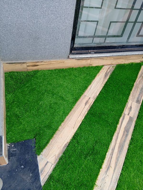 Grass work | Artificial grass  | Roof top | Vinyl tiles  Services 7