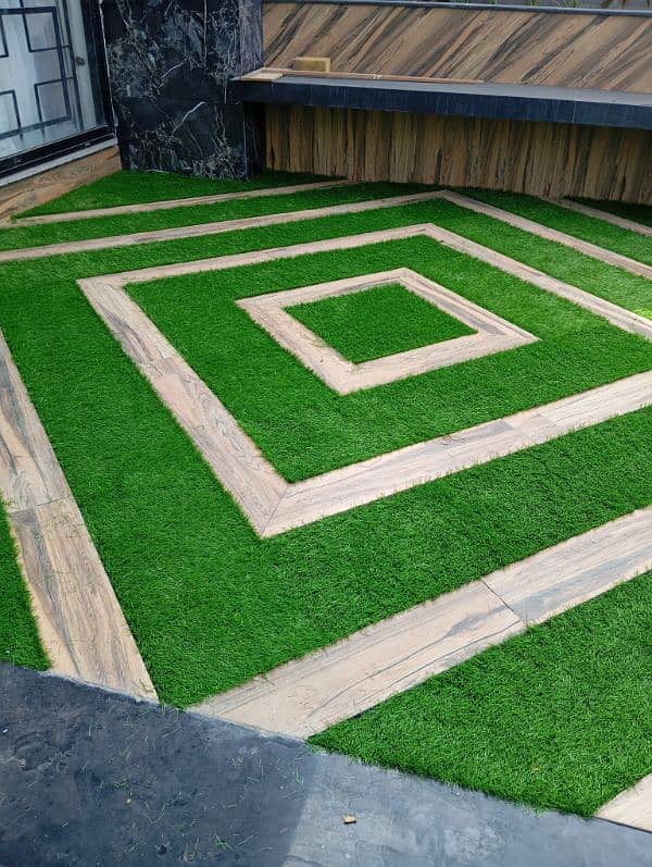 Grass work | Artificial grass  | Roof top | Vinyl tiles  Services 8