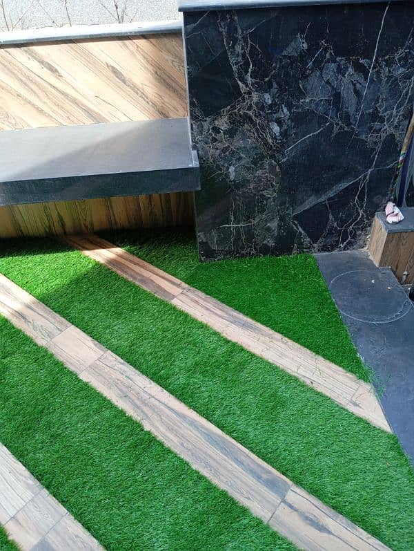 Grass work | Artificial grass  | Roof top | Vinyl tiles  Services 10