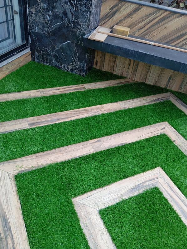 Grass work | Artificial grass  | Roof top | Vinyl tiles  Services 11