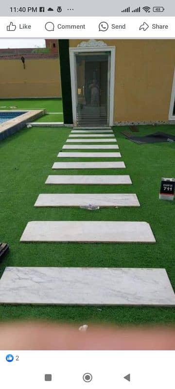 Grass work | Artificial grass  | Roof top | Vinyl tiles  Services 3