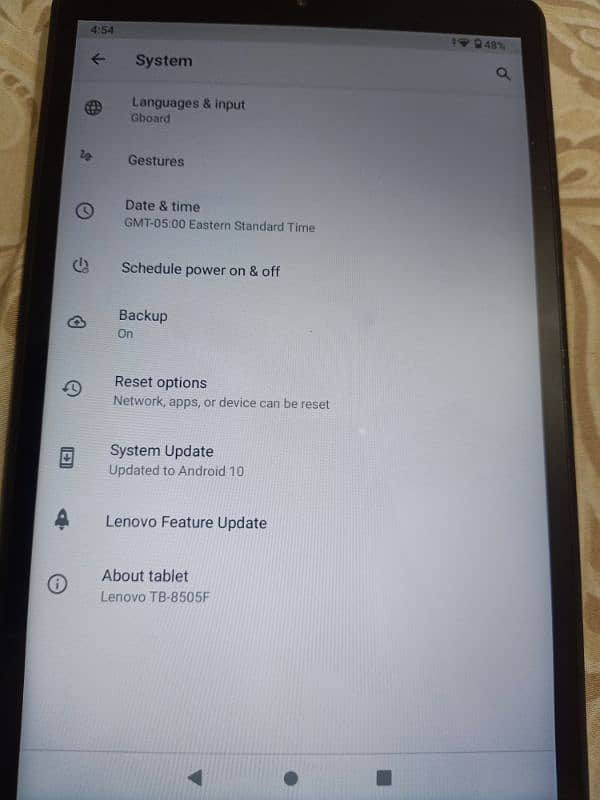 lenovo tab t8505F 2