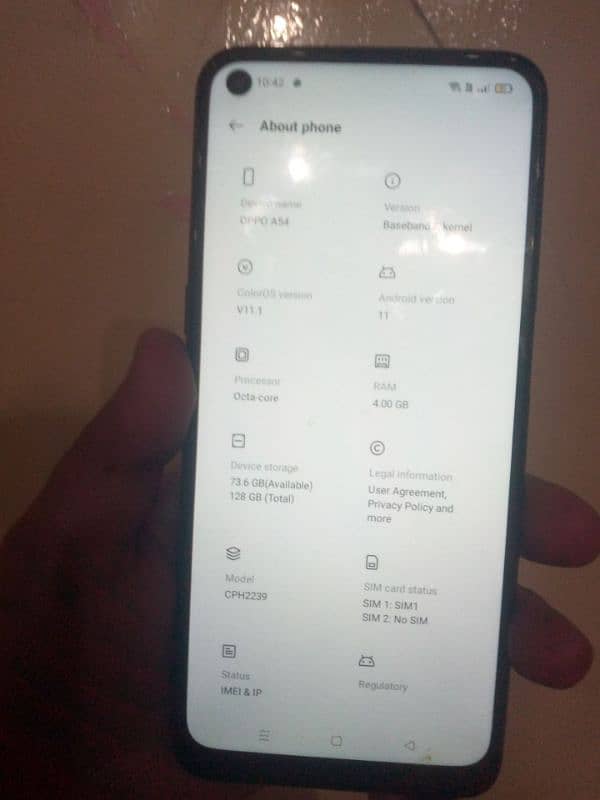 condition 10 by 9.5 internal storage 4/128 10