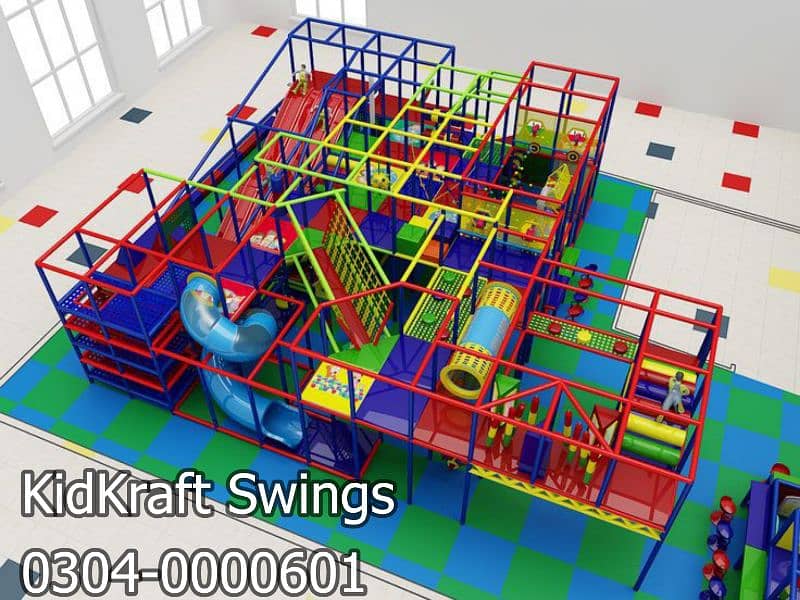 kids Slide/Swings/Kids rides/jhula/Spring rider/jungle gym/gazebo/bar 5