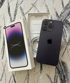 apple iPhone 14 pro max pta approved official 10 by 10  with full box