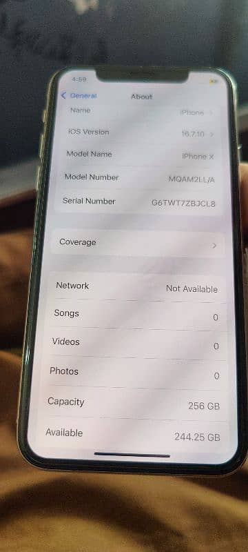 iphone x 256gb pta approved 10/10 2