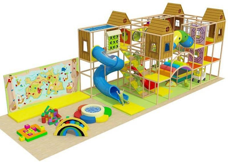 kids Slide/Swings/Kids rides/jhula/Soft play area/Indoor Swings/Kids 1