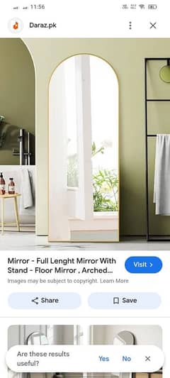 Mirror - Full Lenght Mirror With Stand - Floor Mirror, Arched