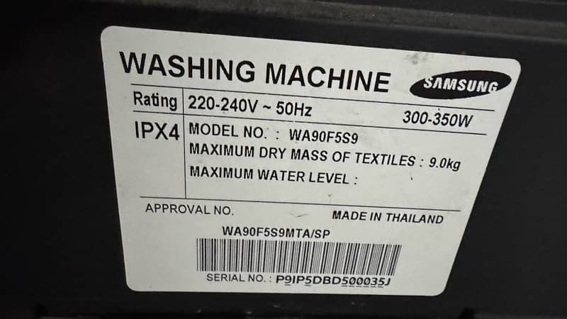 Samsung 9kg  (Top Load Fully Automatic washing Mechine) 4