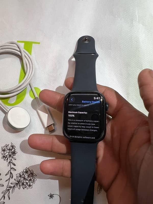 Apple Watch Series 9 45 mm gps Midnight Aluminium Midnight Sport Band 3