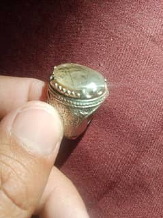 Chandi ring with stone moe najaf