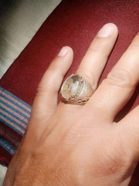 Chandi ring with stone moe najaf 1