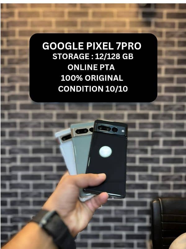 Google pixel 7 pro 12/128 gb 10/10 condition pta approved 0