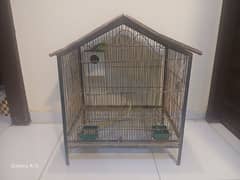 parrot cage full iron heavy weight good condition 7500