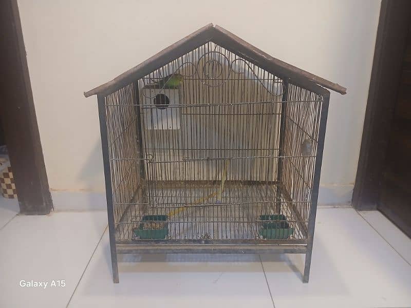 parrot cage full iron heavy weight good condition 6000 0