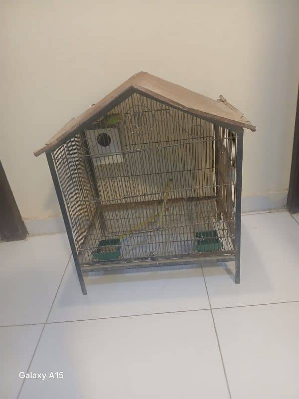 parrot cage full iron heavy weight good condition 6000 1