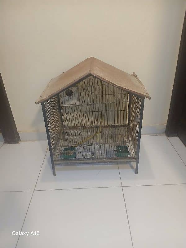 parrot cage full iron heavy weight good condition 6000 2