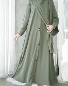 Georgette Full Abaya With Stoller - 1 Piece Classic design