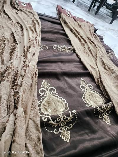 New curtain with background