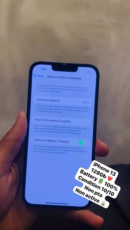 iPhone 13 Non pta Non active condition 10/10 1