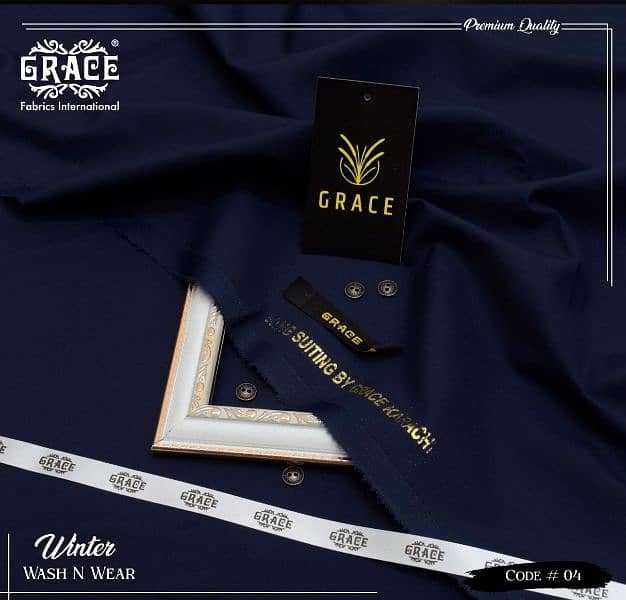 Premium men's Grace unstitched suits 2