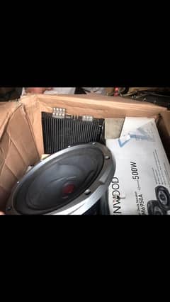 car speakers,woofer and amplifier