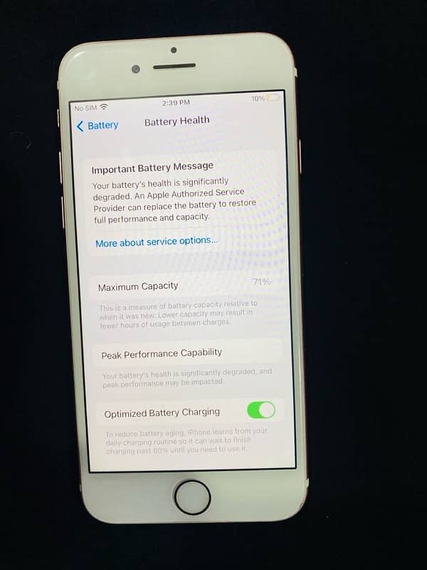 I phone 7 sim working 8