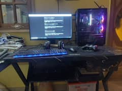 Gaming pc and office used table for sale