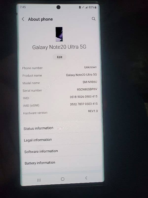 samsung note 20 ultra PTA blocked Gameing phone pubg 90 FPS 3