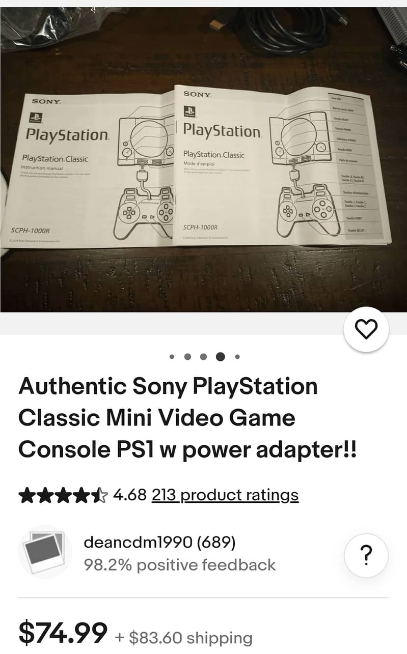 Original Sony Playstation. Just like brand New. 2