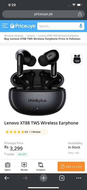 Lenovo Thinkplus XT88 New Earbuds 2