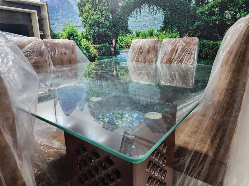 Huge size dining table 12 seater size 6*6 0