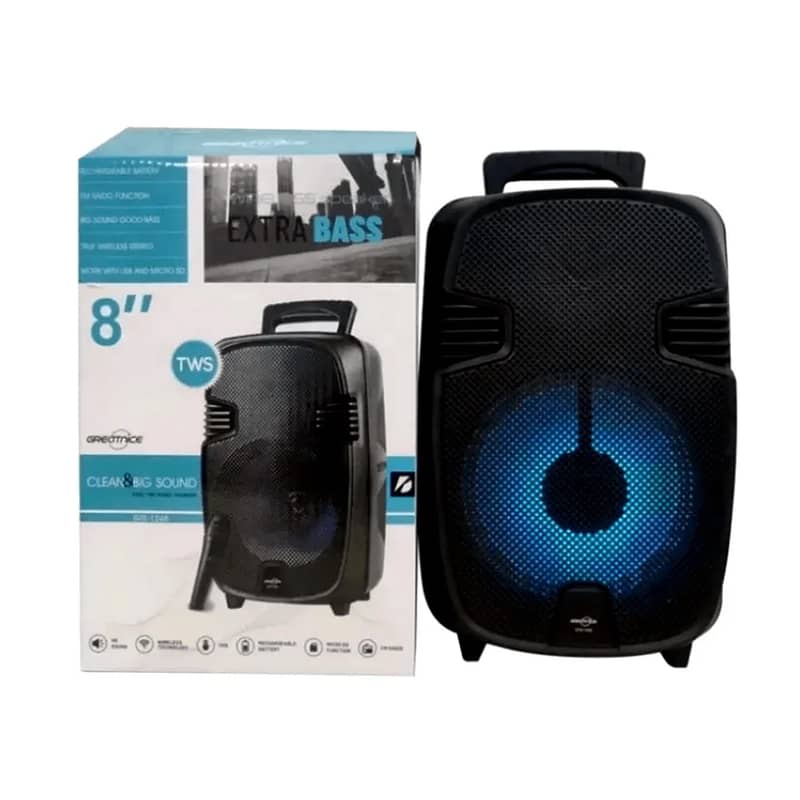 GTS-1300 Speaker with Microphone,Remote, FM radio,microphone input,AUX 7