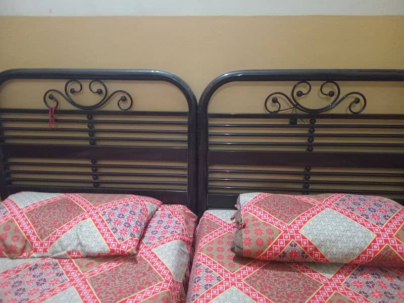 double single bed (without mattress) 0