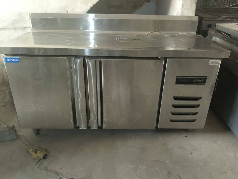 under counter chiller imported 5feet stel pizza oven dough mixer fryer 4