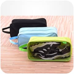 Pack Of 2 – Travel Shoes Organizer Storage Bag (random Color)