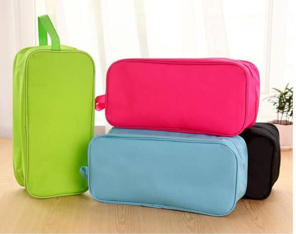 Pack Of 2 – Travel Shoes Organizer Storage Bag (random Color) 6