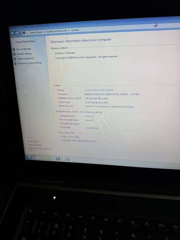 Dell cor i5 2nd gen 4GB rom 150GB Ram 0