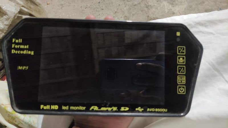 7” inches rear view LED monitor 5