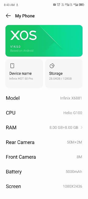 Infinix Hot 50 Pro 1