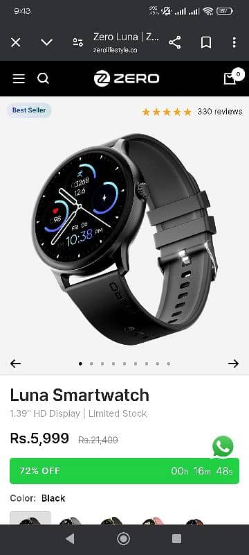 zero life luna samat watch 1