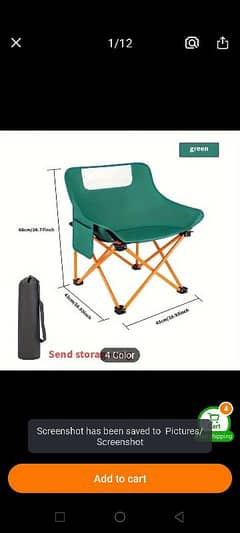 camping/fishing folding chair