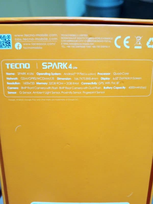 Mobile Tecno spark 4 lite. . . 2/32 gb. 4