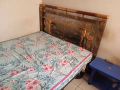 Iron Bed Queen size with Mattress urgently for Sold