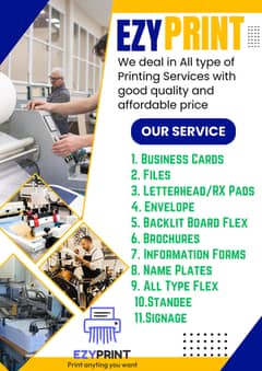 Panaflex printing/Newspaper Ads/X stande/Cash Memo/letterhead/desiging