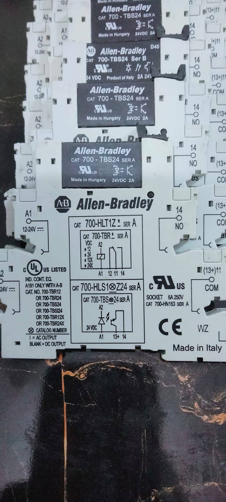 Allen Bradley Relays 24vdc,1746-OAP12,-OB16,-OA8,-OA16 PS diode module 13