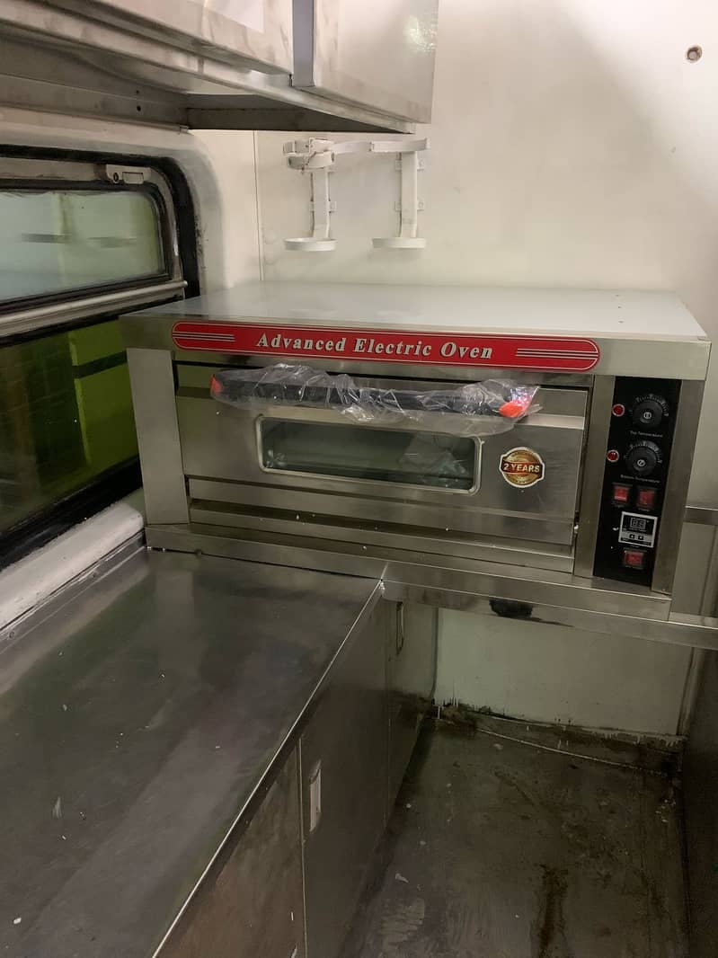 pizza oven, hotplate, deep frayer ,hoods, working table,breading tabl 10