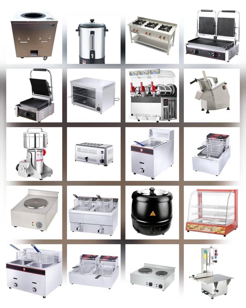 pizza oven, hotplate, deep frayer ,hoods, working table,breading tabl 17