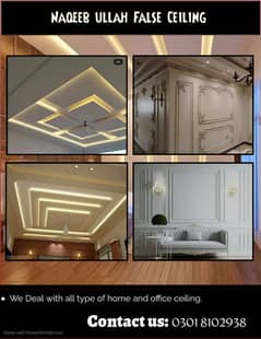 false Ceiling /Roof Ceiling /Gypsum Ceiling / Wall Moulding / Ceiling